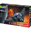Macheta avion de lupta Revell F-117 Nighthawk Stealth Fighter, scara 1:72, KIT